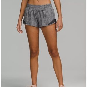 Grey lululemon hottt hot shorts 2.5.